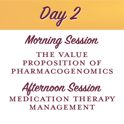 Day 2. The Value Proposition of PGx (AM) and Medication Therapy Management (PM)